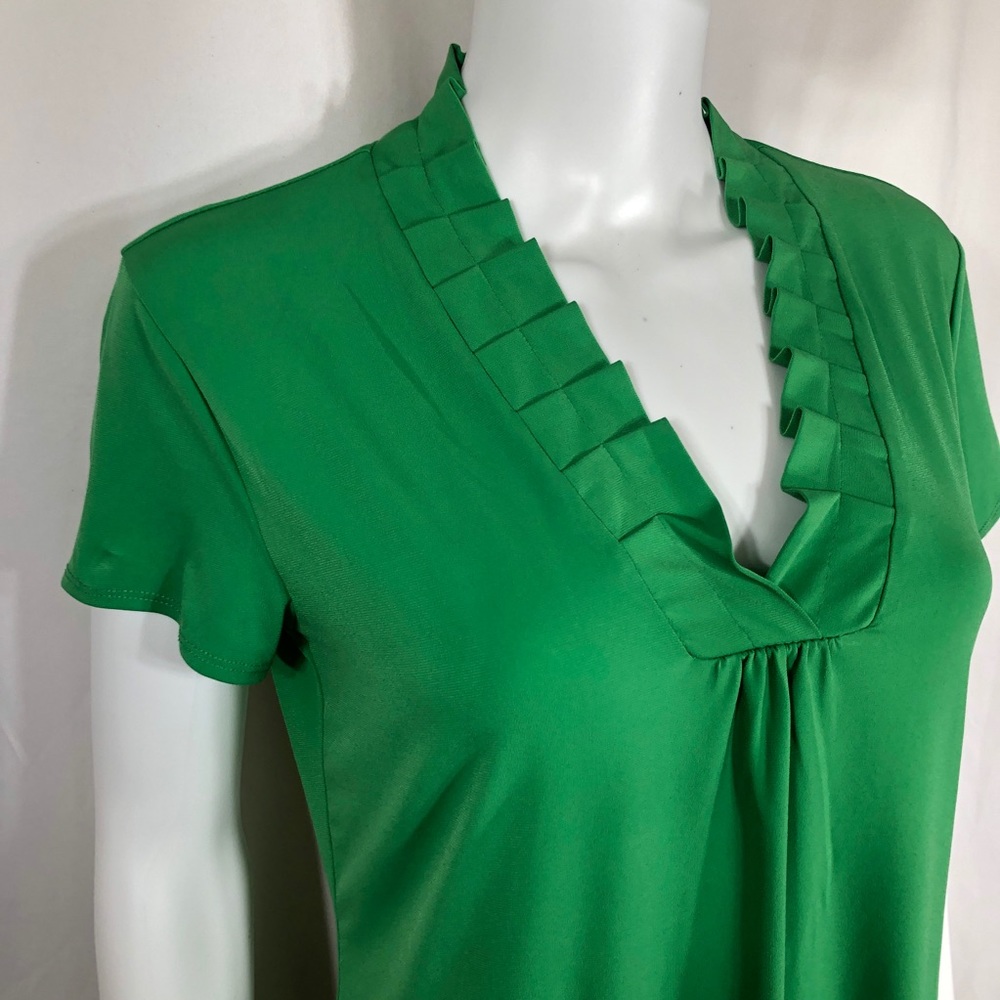 Vintage Suzie Green Top - Picture 2 of 6